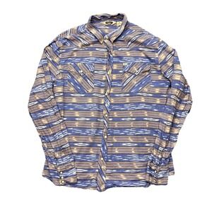 Salt Valley Western Pearl Snap Button Shirt Aztec Cowboy Multicolor Size‎ XL